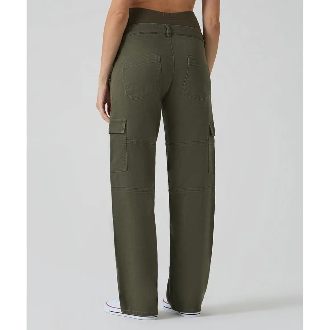 Pantalón premamá cargo verde