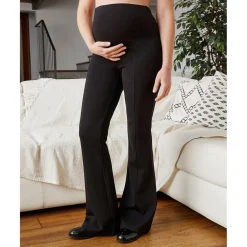 Pantalón premamá de campana elástico
