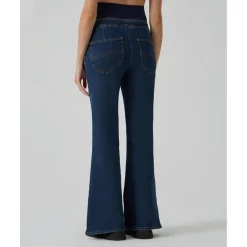 Pantalón premamá denim campana