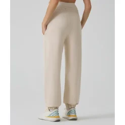 Pantalón premamá felpa crema