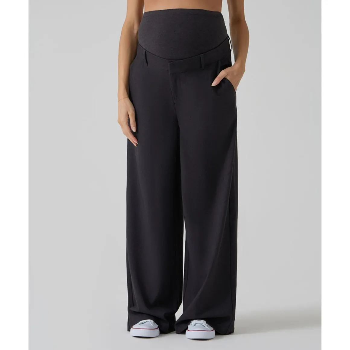 Pantalón premamá gris oscuro