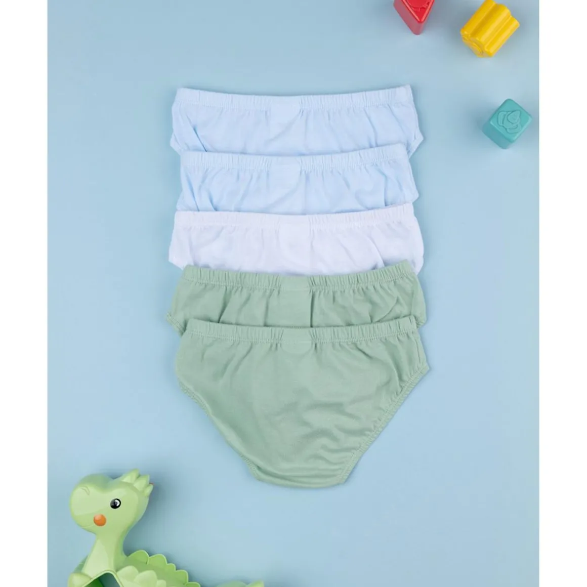 Paquete 5 calzoncillos bimbo dinosaurios