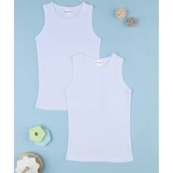 Paquete 2 camisetas interiores básicas niño