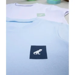 Paquete 2 camisetas niña blanco/azul