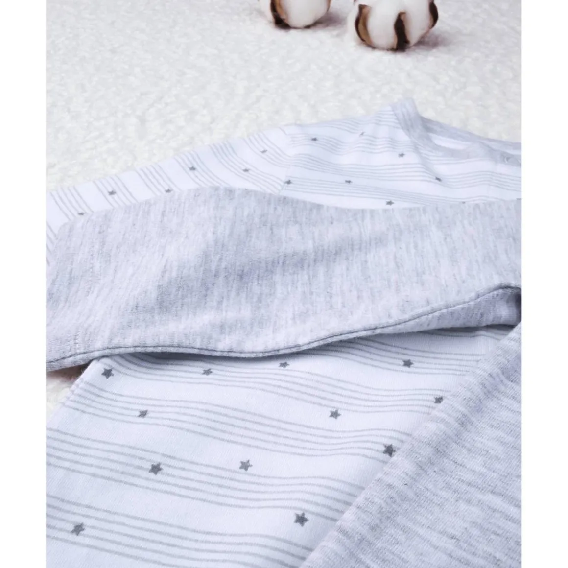 Paquete 2 pijamas unisex gris