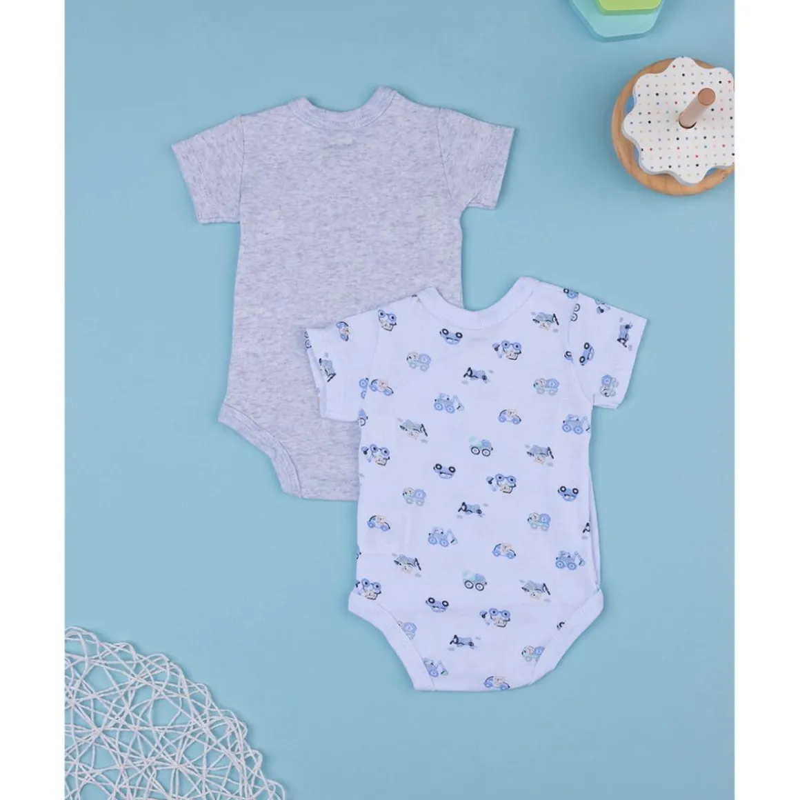 Paquete de 2 bodies con estampado