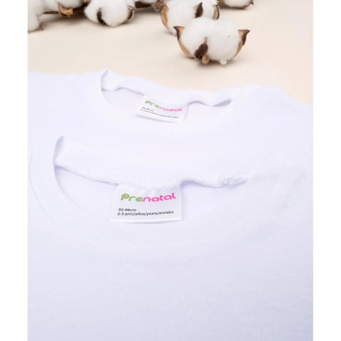 Paquete de 2 camisetas interiores de niño de media manga