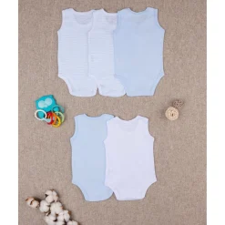 Paquete de 5 camisetas sin mangas para niño