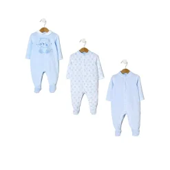 Paquete de 3 pijamas de terciopelo