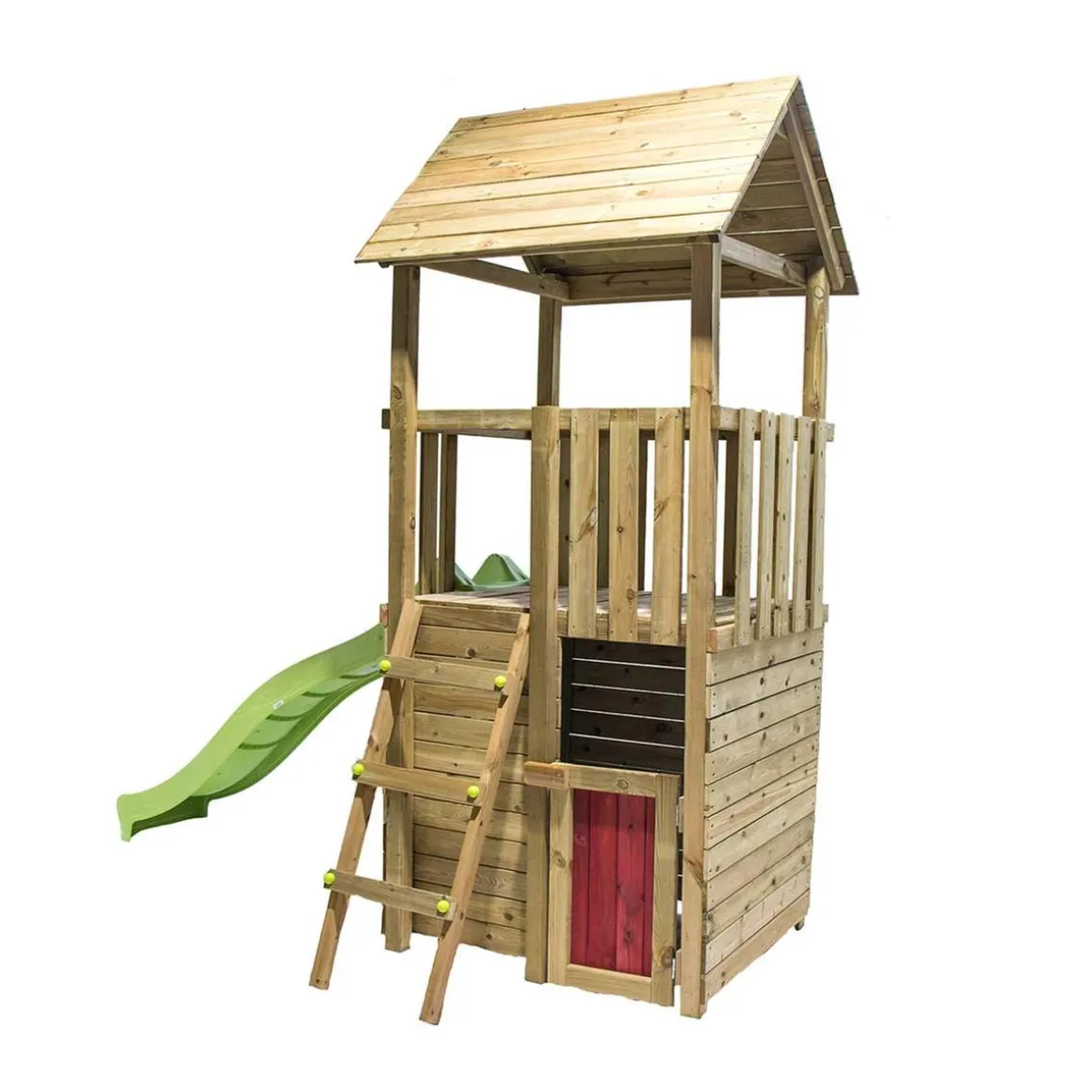 Parque juegos infantil de madera Tibidabo con casita