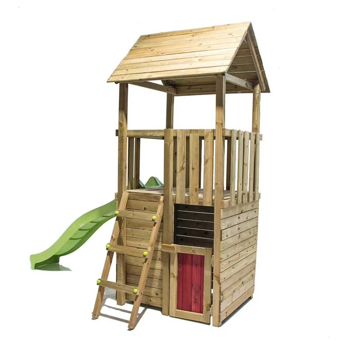 Parque juegos infantil de madera Tibidabo con casita