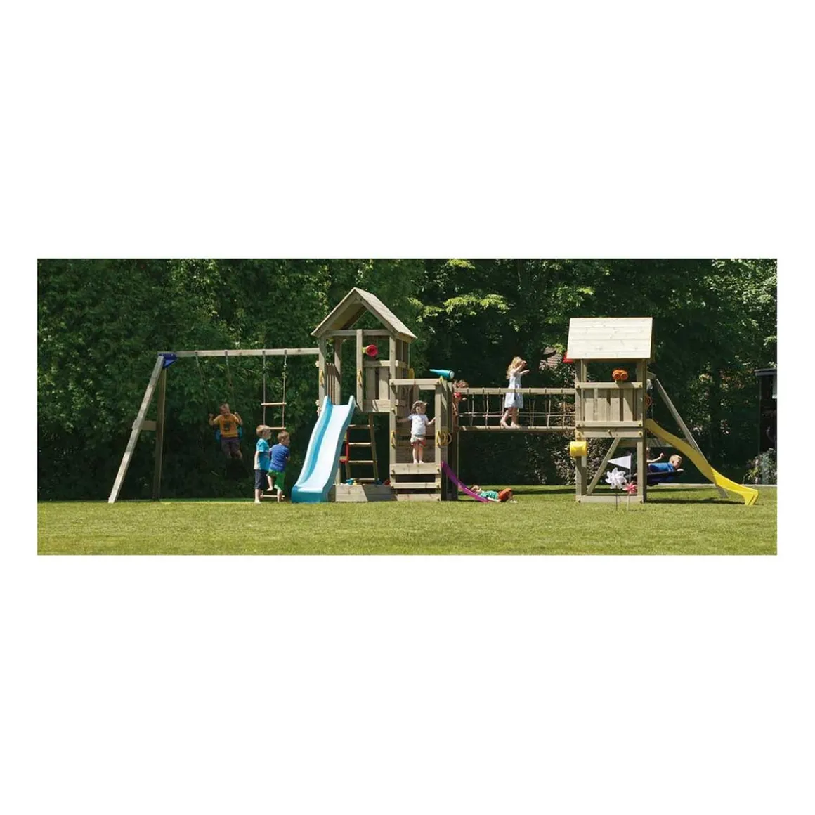 Parque juegos infantil de madera combinación Himalaya