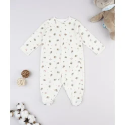 Pelele de niña con caracoles estampados