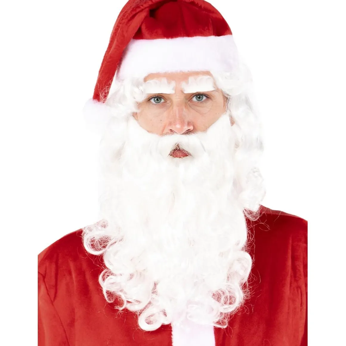 Peluca con barba de Papá Noel
