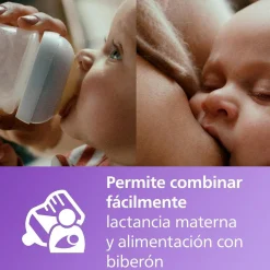 Philips Avent - Biberón Natural Response 125 ml + Chupete Ultra Air 0-6m