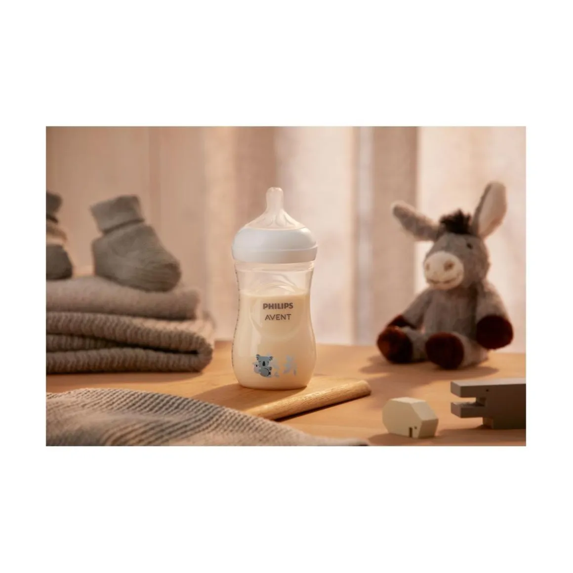 Philips Avent - Biberón Natural Response Neutral Koala 260 ml