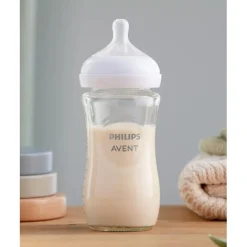 Philips Avent - Biberon de vidrio natural response 240 ml (1m+)