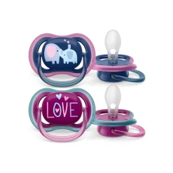 Philips Avent - Chupetes ultra air 18+ meses azul/violeta