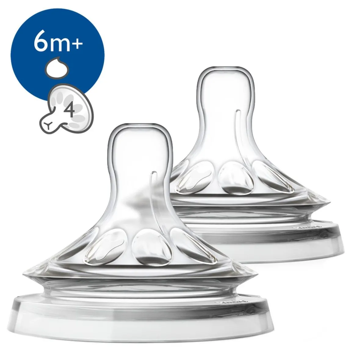 Philips Avent - Pack 2 Tetinas Natural para Líquidos Espesos
