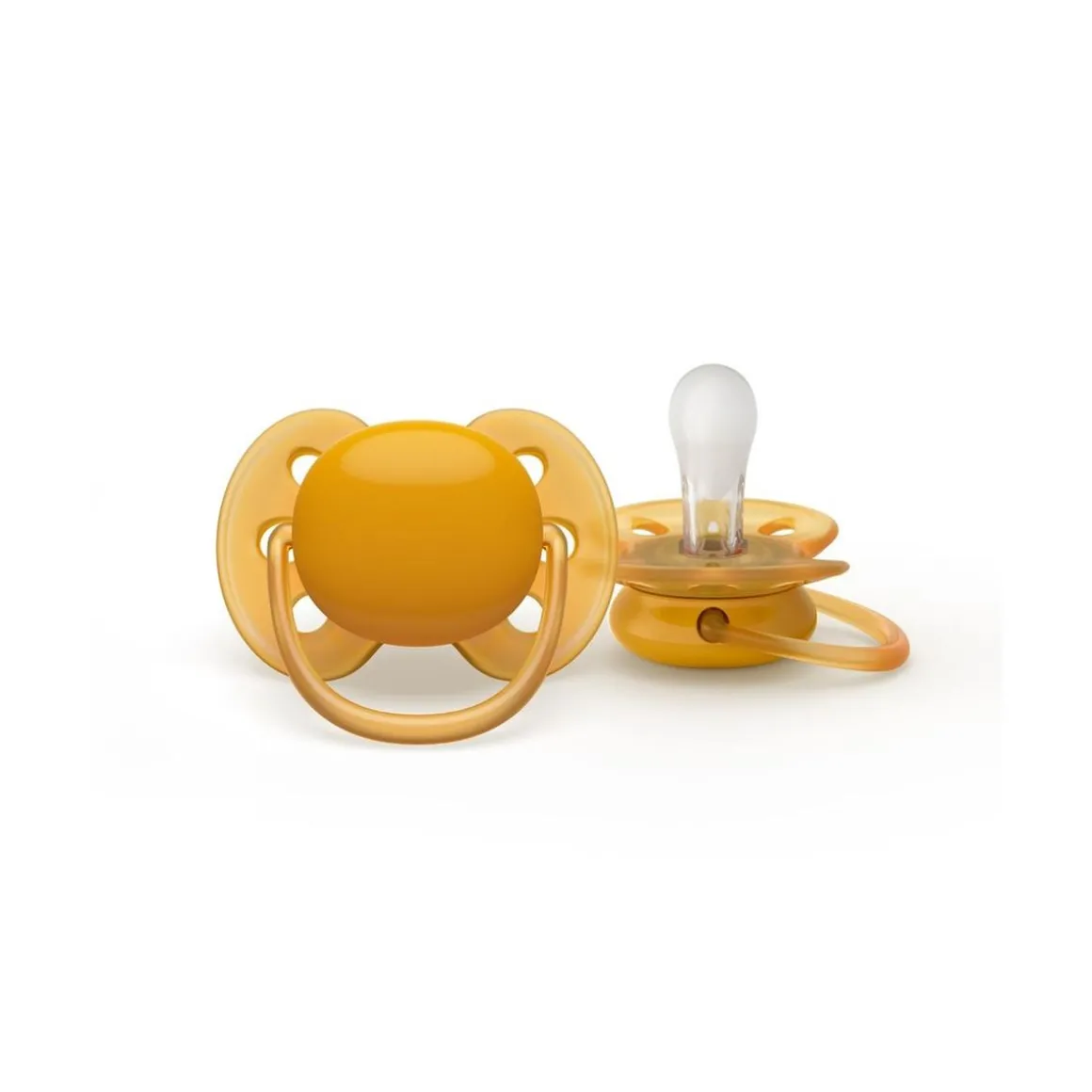 Philips Avent - Pack de 2 chupetes ultra suaves 6-18m neutros