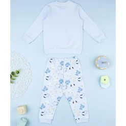 Pijama azul de animalitos para niño