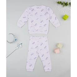 Pijama niña lila unicornios