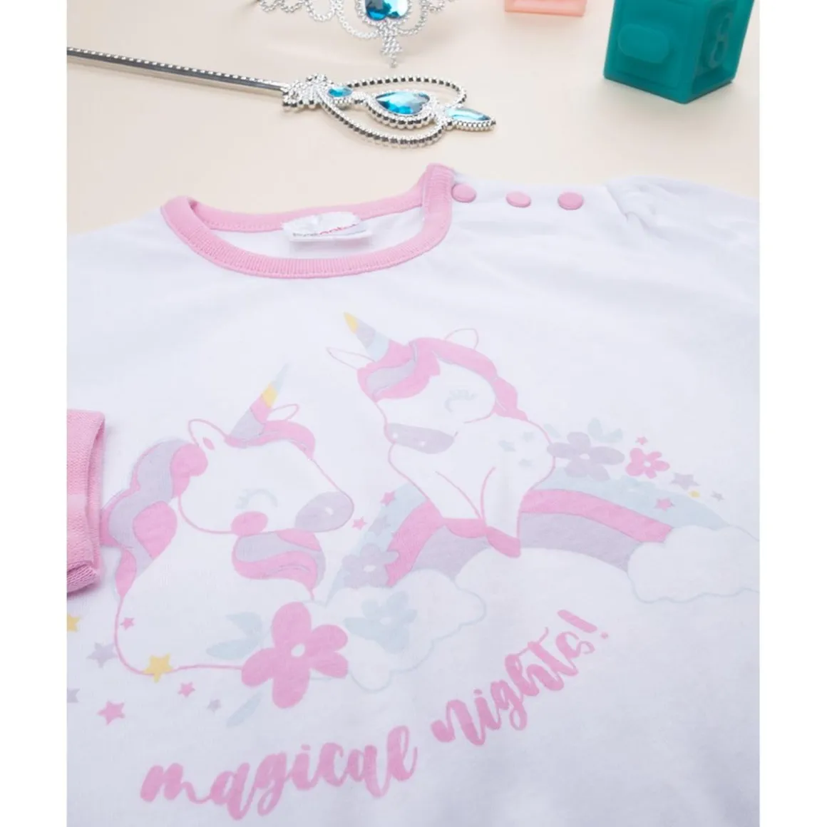 Pijama niña rosa unicornios