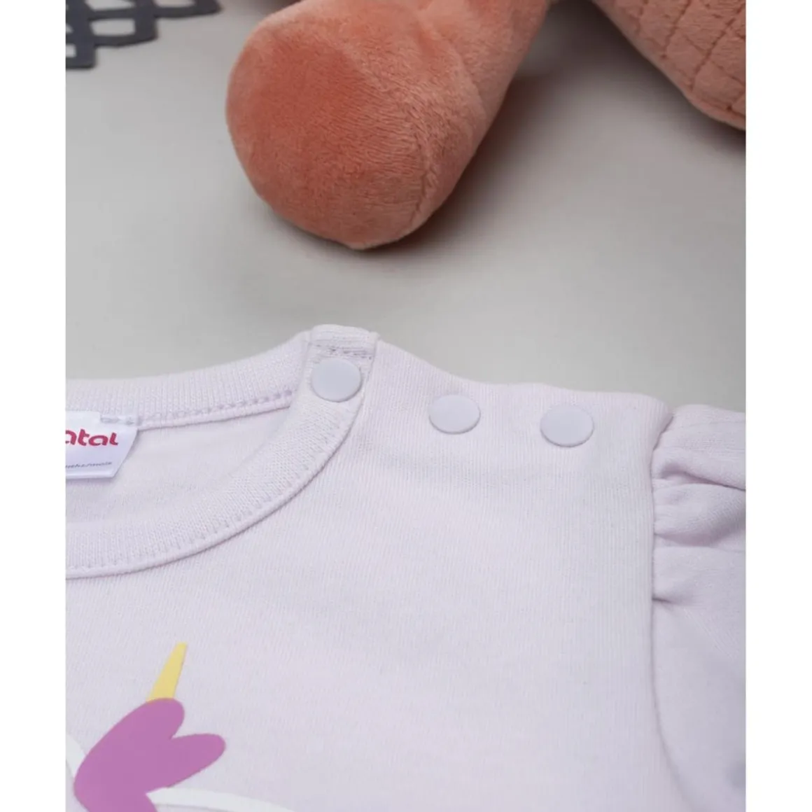 Pijama niña rosa y azul unicornios