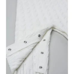 Pijama tricot blanco para recién nacida
