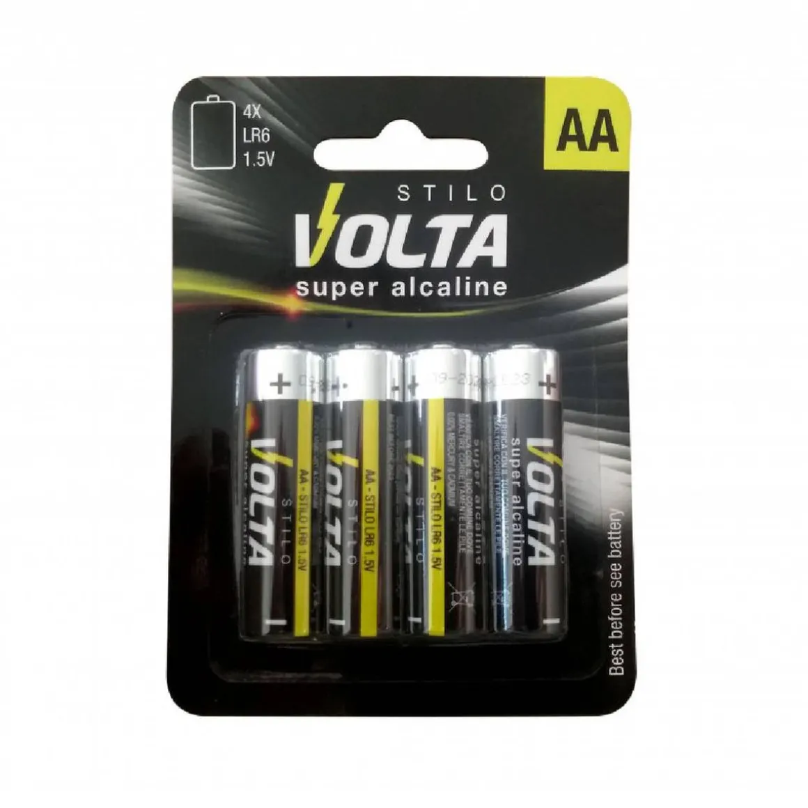 Pilas Alcalinas AA V1,5 4 unid