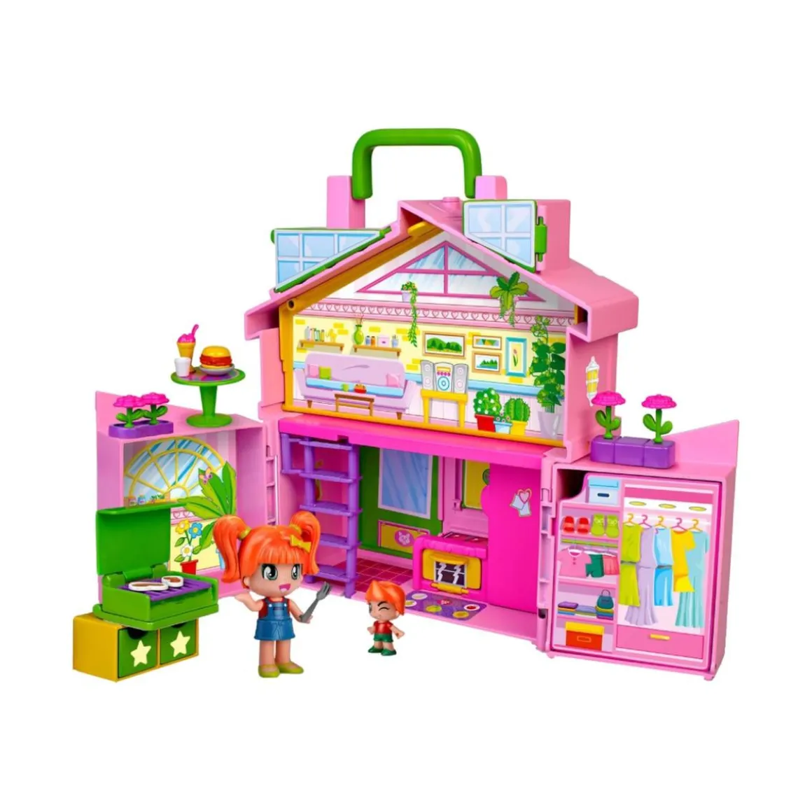 Pinypon - Casa rosa maletín