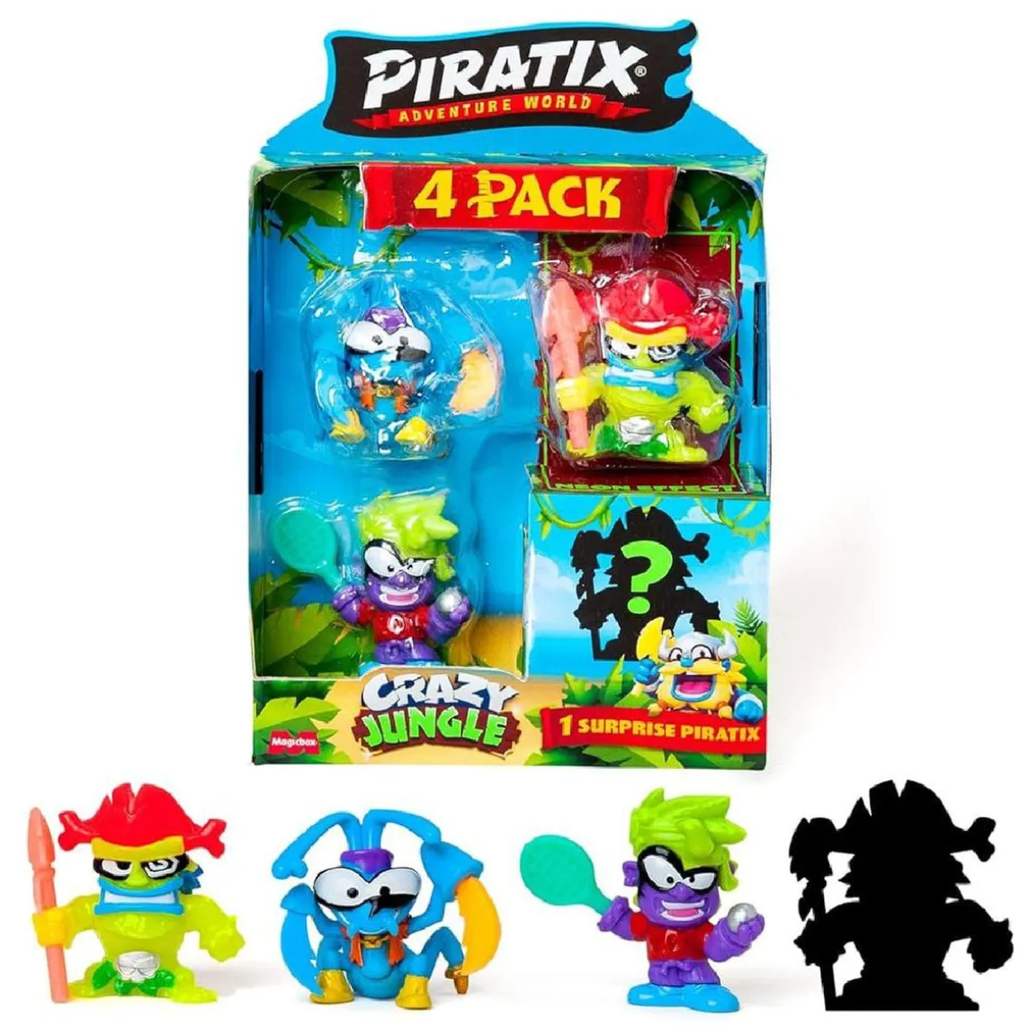 Piratix Crazy Jungle - Pack de 4 Piratix (varios modelos)