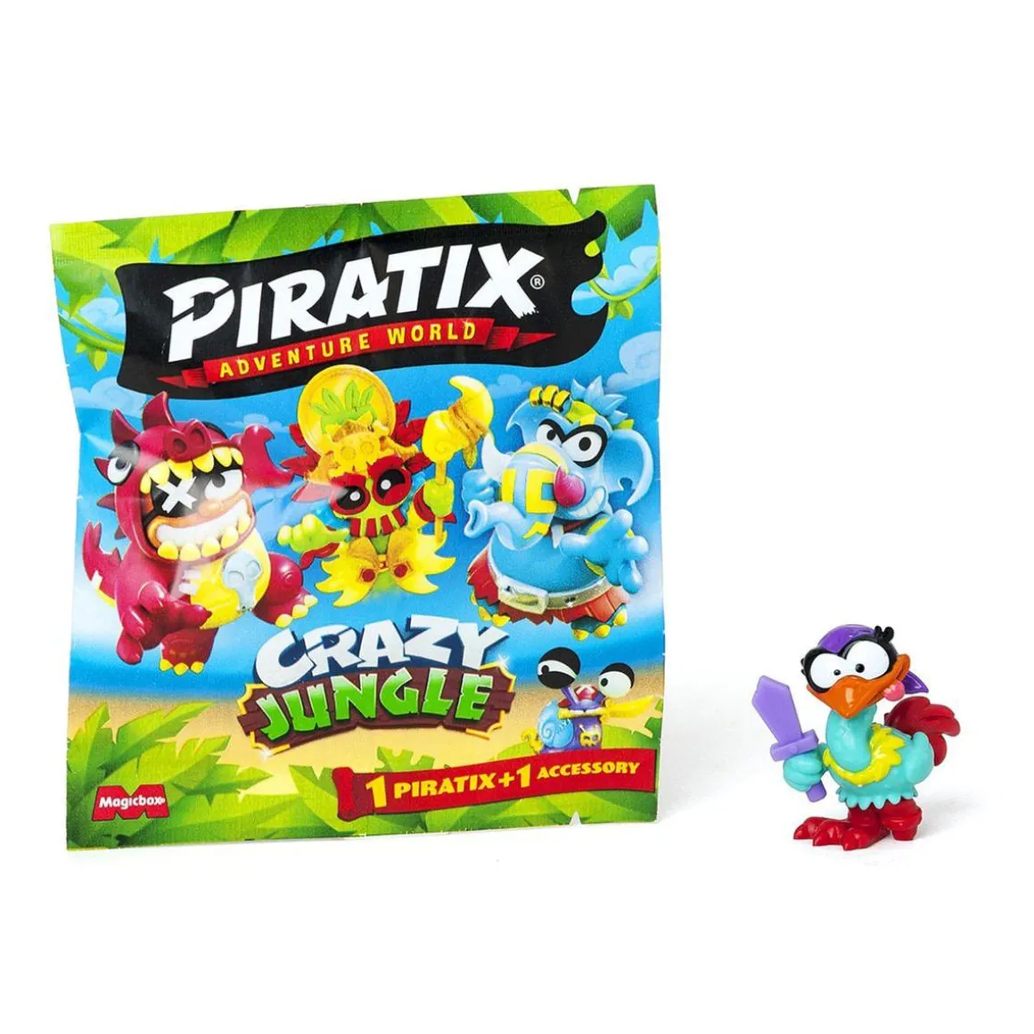 Piratix Crazy Jungle - Sobre con figura sorpresa