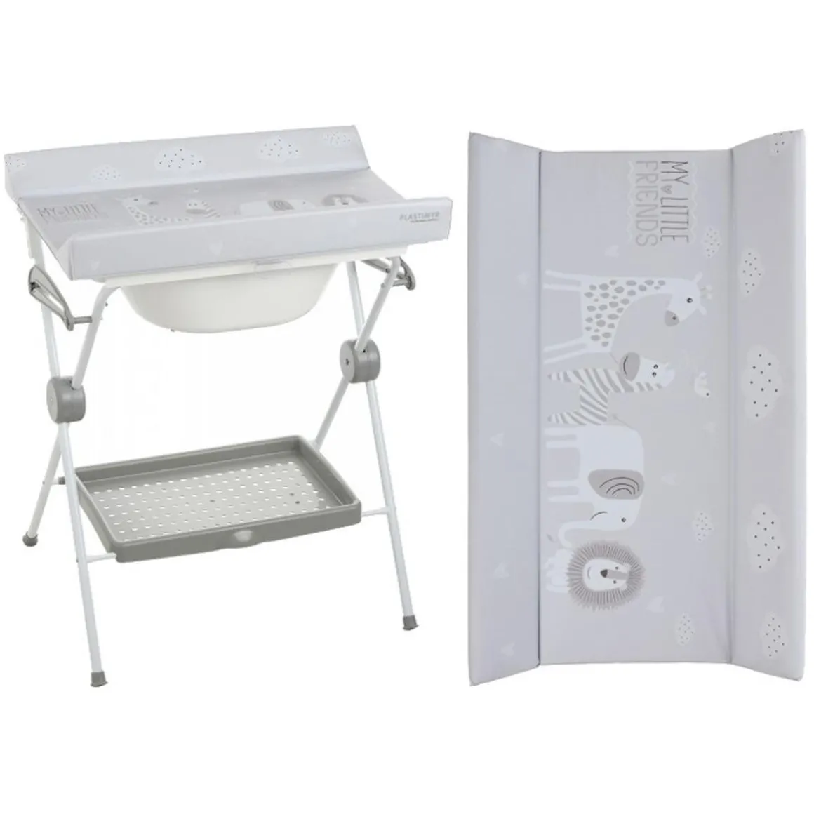 Plastimyr - Bañera Plegable Lea Safari Gris