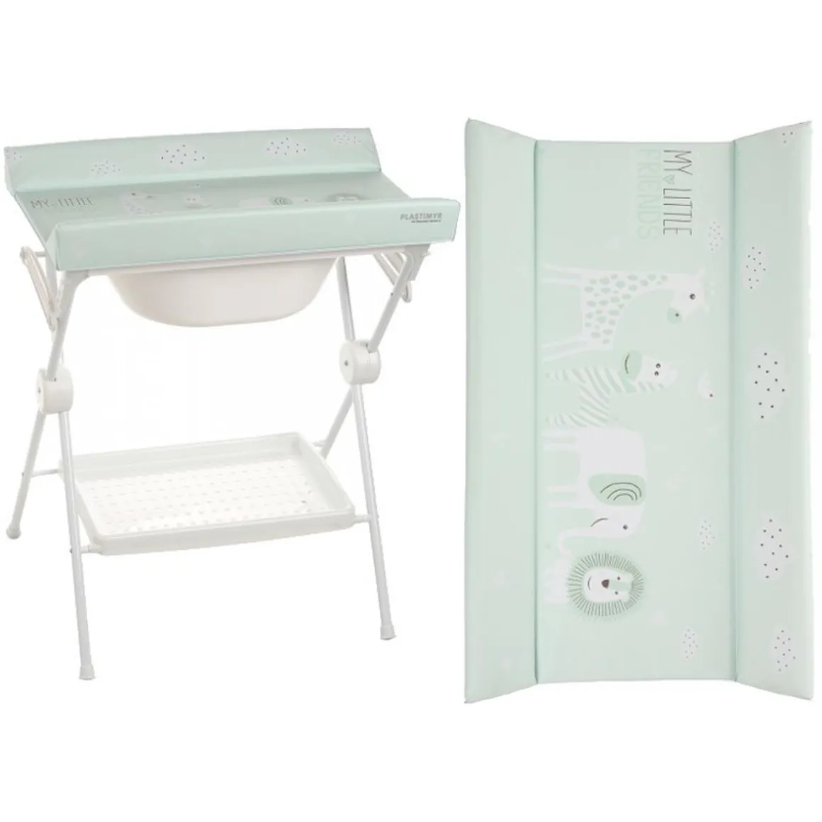 Plastimyr - Bañera Plegable Lea Safari Menta
