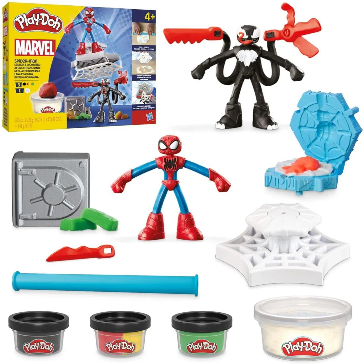 Play-Doh - Spider-man Lanza y atrapa
