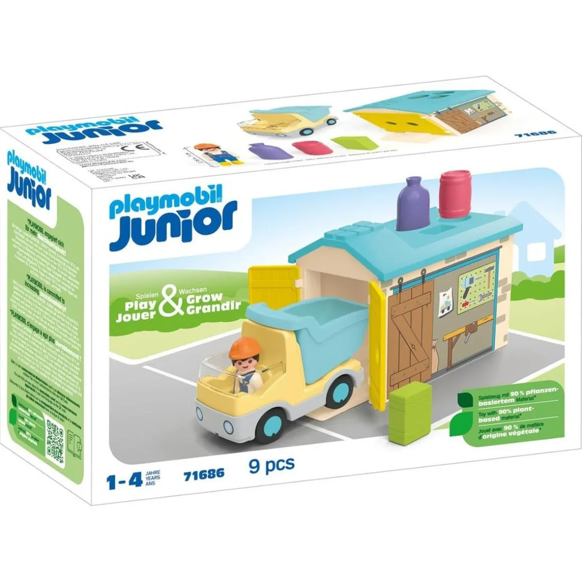 Playmobil - Camión de construcción con garaje