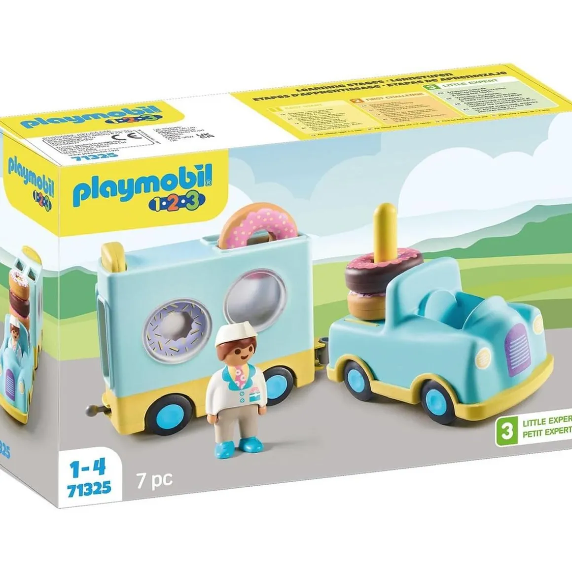 Playmobil - Camión de donut con función de apilado y clasificación ㅤ