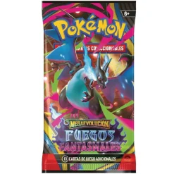 Pokémon - Megaevolución Fuegos Fantasmales - Sobre cartas coleccionables en español (Varios modelos)