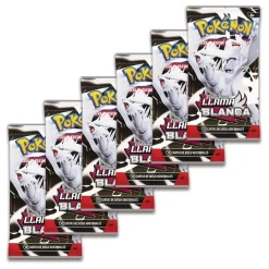 Pokémon - Pack 6 sobres de cartas Escarlata y Púrpura Llama Blanca (español)