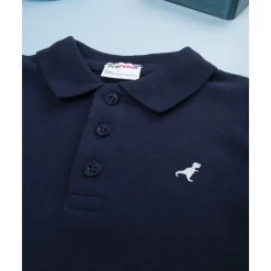 Polo de niño azul marino de manga larga