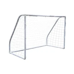 Portería PVC de fútbol con anclajes