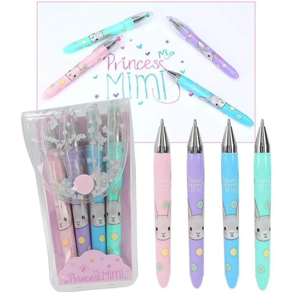 Princess Mimi - 4 bolígrafos de gel