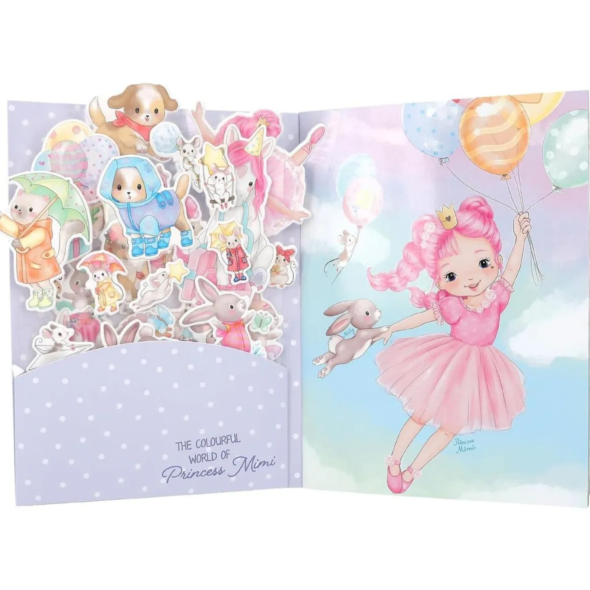 Princess Mimi - Libro con pegatinas en relieve