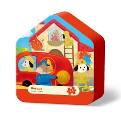 Puzzle de animales de rescate (24 piezas)