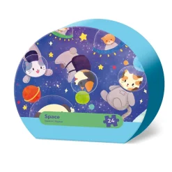 Puzzle de animales en el espacio (24 piezas)