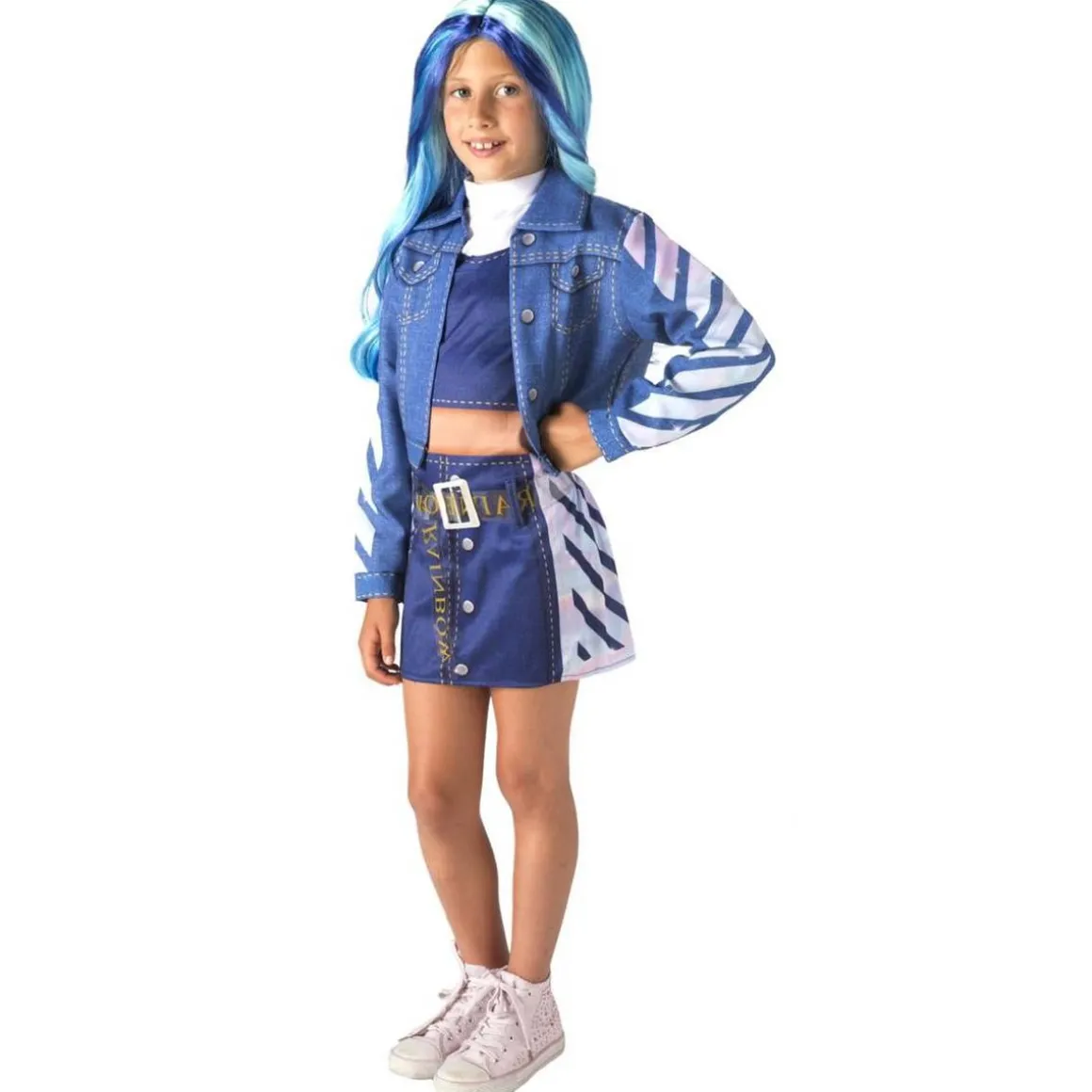 Rainbow High - Skyler disfraz con peluca 7-9 años