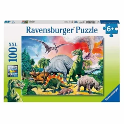 Ravensburger - Dinosaurios - Puzzle 100 piezas XXL