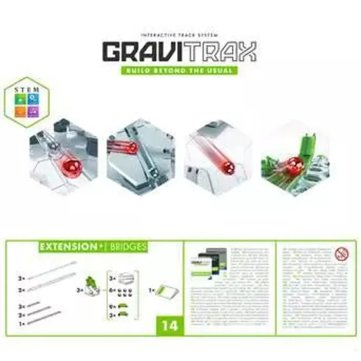 Ravensburger - Extensión de puentes para sistema de juguete de habilidad GraviTrax ㅤ