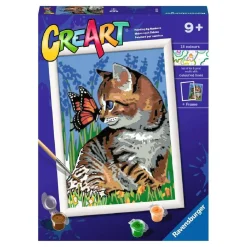 Ravensburger - Gatito y mariposa CreArt